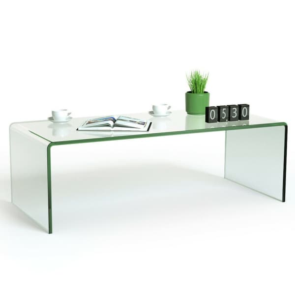 Kaffebord, 107,0x50,0x35,0 cm, Genomskinlig