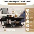 Miniatyrbild 3 av 8: Kaffebord, 105x55x46 cm, Svart