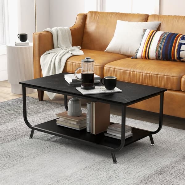 Kaffebord, 105x55x46 cm, Svart