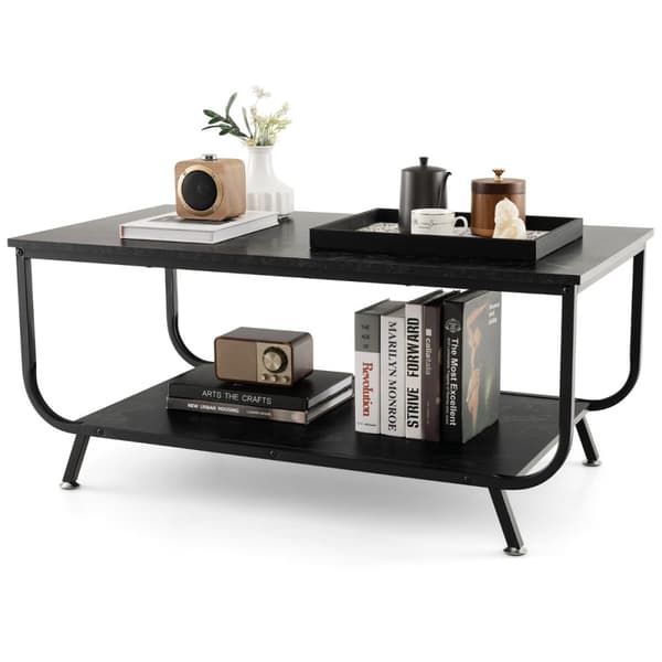 Kaffebord, 105x55x46 cm, Svart
