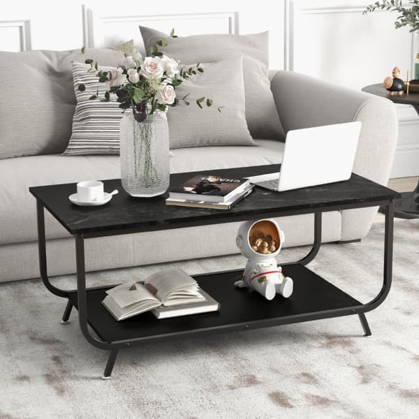 Kaffebord, 105x55x46 cm, Svart