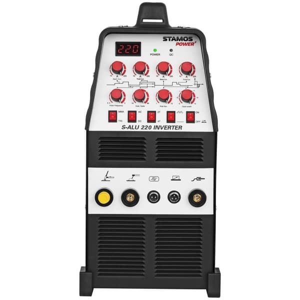 Stamos Power Aluminiumsvets - TIG AC/DC - 220 A - 230 V - Puls - 2/4-takt