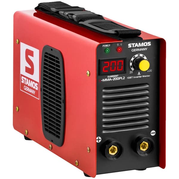Stamos Germany MMA-svets - 200 A - Hot Start - LED Display