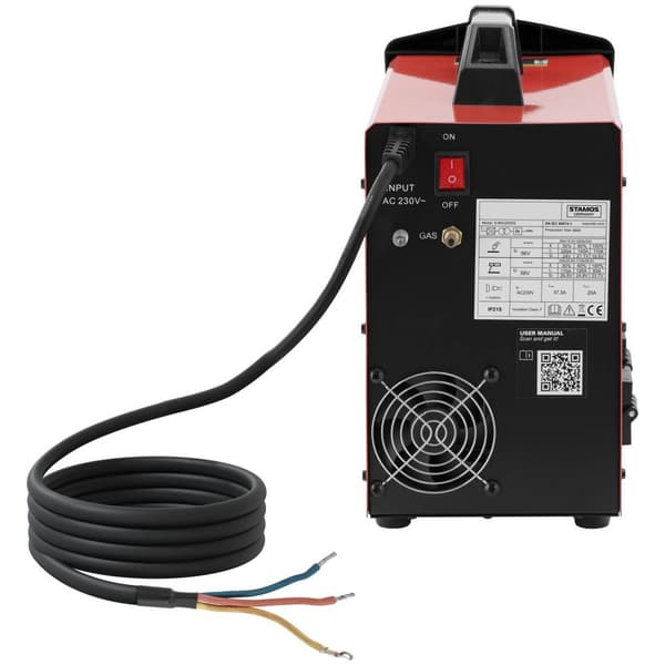 Stamos Germany MIG/MAG-svets - MIG 200; TIG 200; MMA 170 A - Duty Cycle 100 % 230 V - Synergi