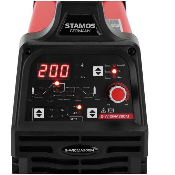 Stamos Germany TIG-svetsmaskin - 200 A - arbetscykel 60% - puls - LED - digital - TIG DC