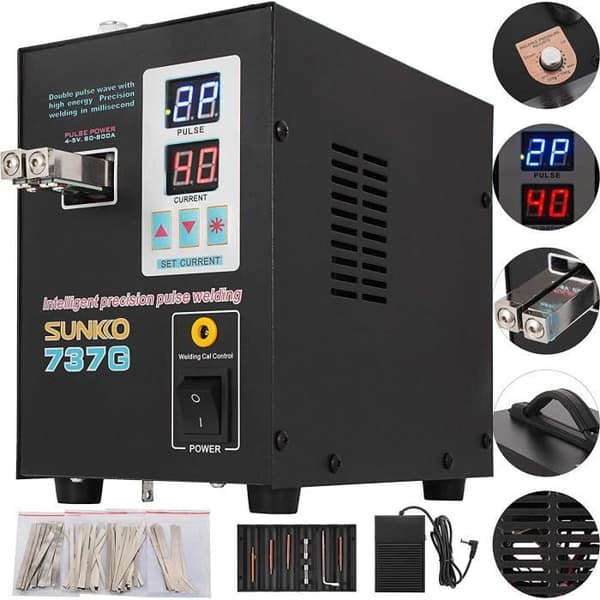 220V Svetsmaskin Professionell Spot 737G Bärbar Batteri Svetsare Stabil Rostfritt Stål Pen Svetsning [44]