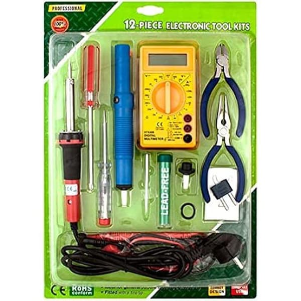 Kit för svetsning, verktyg och multimeter - VELLEMAN - NIMO 30W svetsare - Belagd elektrod - MMA - Rutiler