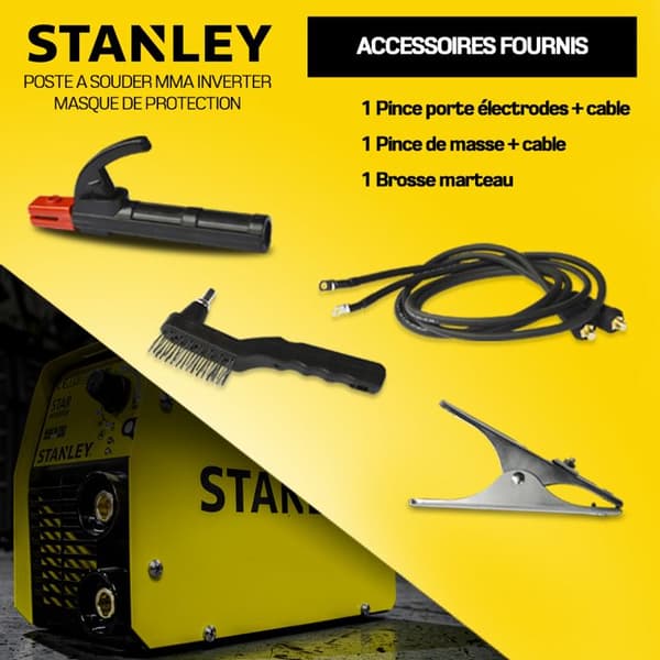 Svetsstation 130A Inverter MMA STAR3200 STANLEY För stavar 1,6 till 3,2 mm Hölje