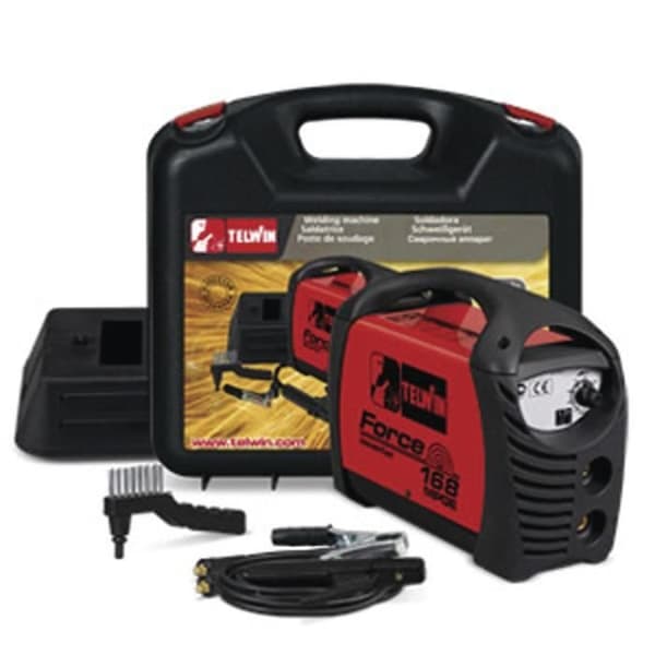 MMA 150A inverter svetsstation - 4,0 mm Telwin FORCE 168 MPGE - Trådbunden - Rutiler - Vikt 4 kg