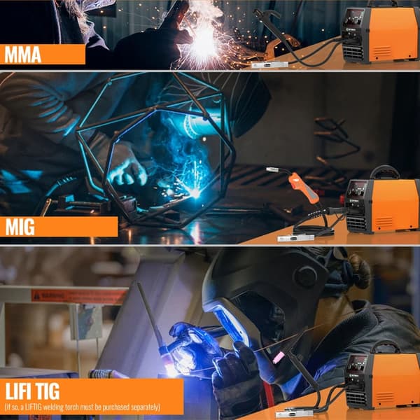 3-i-1 MIG/MMA/Lift TIG bärbar bågsvetsmaskin, IGBT-invertersvetsmaskin, utmärkta svetsegenskaper