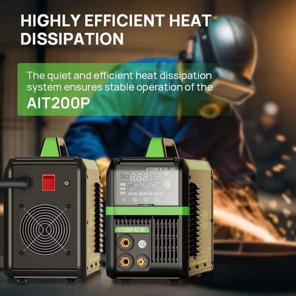 200A AC DC ARC MMA/TIG multifunktionell svetsmaskin med flera tillbehör, puls aluminiumsvetsare