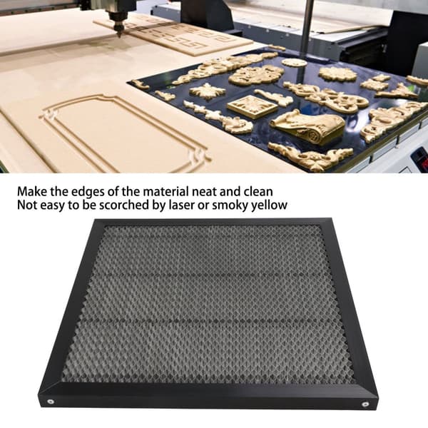 Laserskärmaskin Plattform Aluminiumlegering Laser Bed Arbetsbord 400x400mm Mesh Design