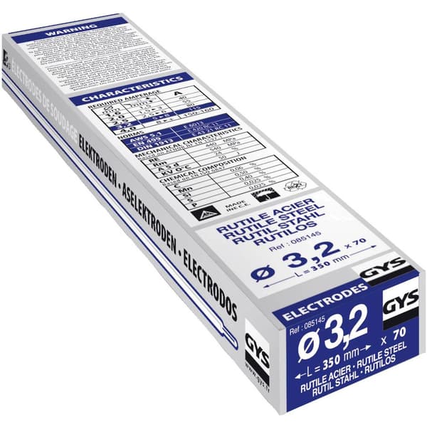 GYS Svetselektroder 70 st (Ø x L) 3.2 mm x 350 mm 115 A (max.)
