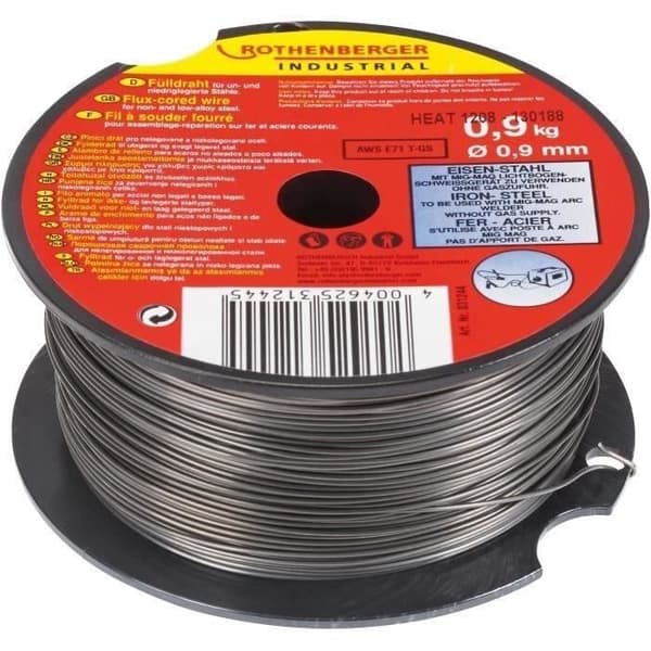 ROTHENBERGER CORED WIRE SPOOL 0,9MM 0,9KG FÖR MIG / MAG STATION