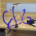Miniatyrbild 3 av 11: flexibel arm svetsfäste med 3X förstoringsglas med LED-ljus, svetshjälphand, bra stabilitet, bred applikation