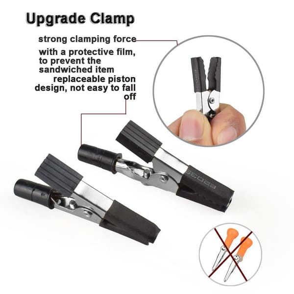flexibel arm svetsfäste med 3X förstoringsglas med LED-ljus, svetshjälphand, bra stabilitet, bred applikation