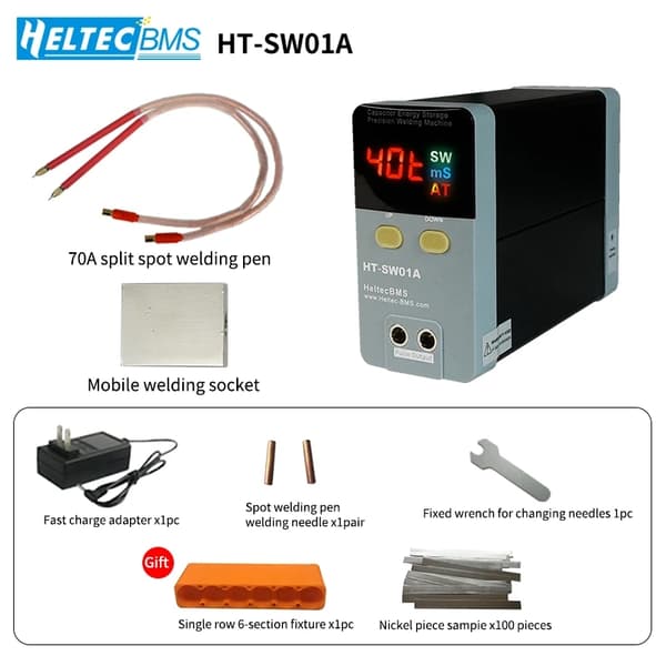 Punktsvejser, bærbar, LED digitalt display, EU-stik, HT-SW01A