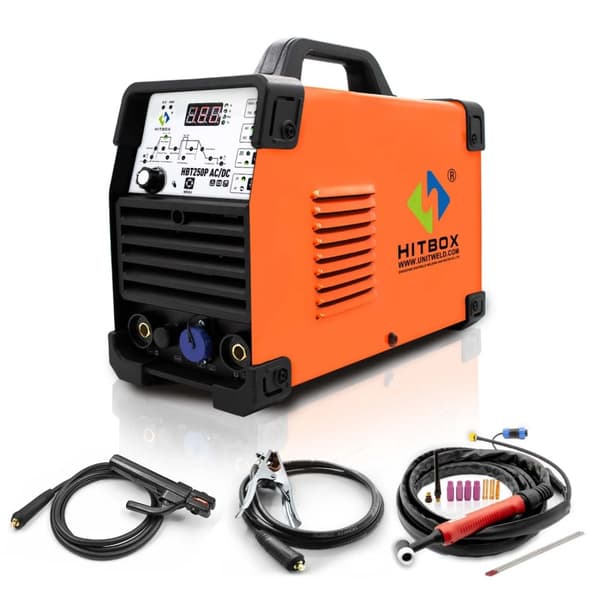 TIG/ARC MMA Svejsemaskine, 200A Output, Avanceret Pulsteknologi,220V, HBT250P ACDCHBT250P ACDC