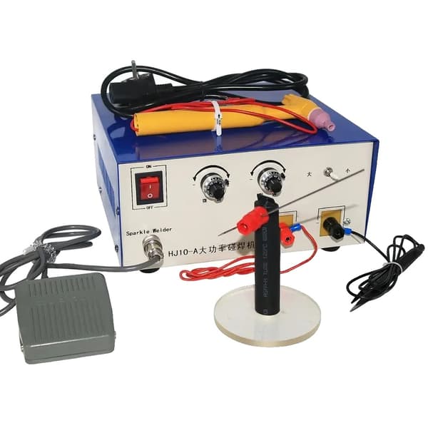 Smykkesvejsningsmaskine til smykker, 100A høj effekt, justerbar tykkelse 1,5mm - 2mm,220V STIK
