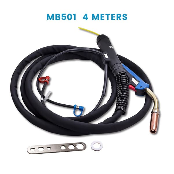 4M MIG MAG Svetsbrännare, Vattenkylt System, Flexibel Slang, Ergonomisk Design
