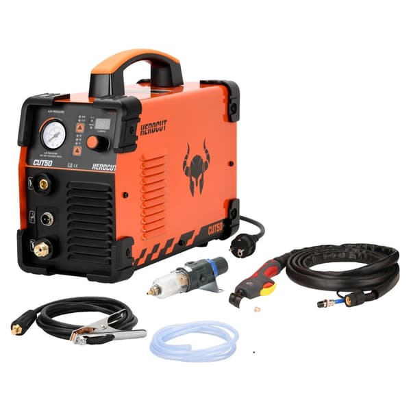 HEROCUT Plasma Cutter, 50Amp Output, 220V Indgangsspænding, Kompakt og Bærbar Design