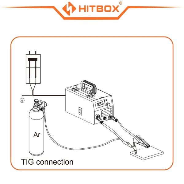 TIG-svetsbrännare, ergonomiskt handtag, direkt argonanslutning,WP17V 10-25mm
