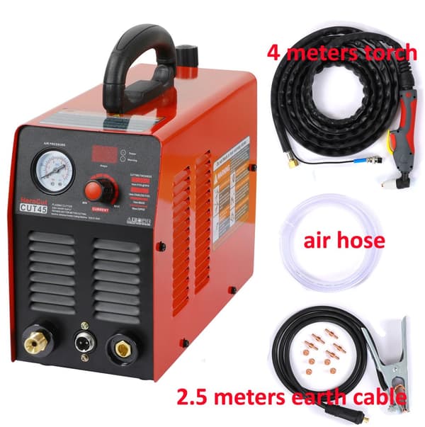 Arc Plasma Cutter, 220V indgangsspænding, 45Amps nominel strøm, 12mm maksimal skæredybde