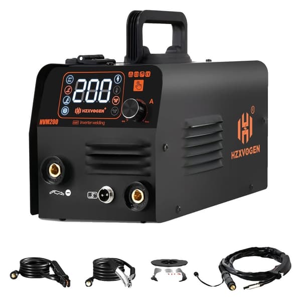 HZXVOGEN Svejsemaskine, Dobbelt Spænding Drift, Automatisk Trådmatning,HVM200-a