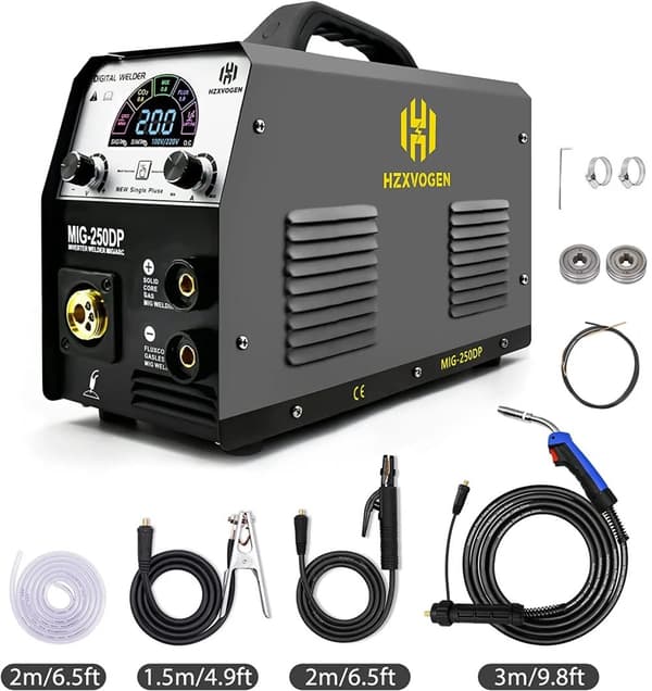 Hitsauskone, MIG/ARC/LIFT TIG, Digitaalinen näyttö, 250A lähtö,MIG250DP