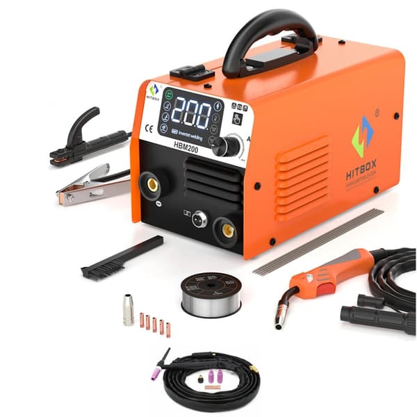 MIG-svejser, 220V/110V, 6,3 kg vægt,med tig fakkel