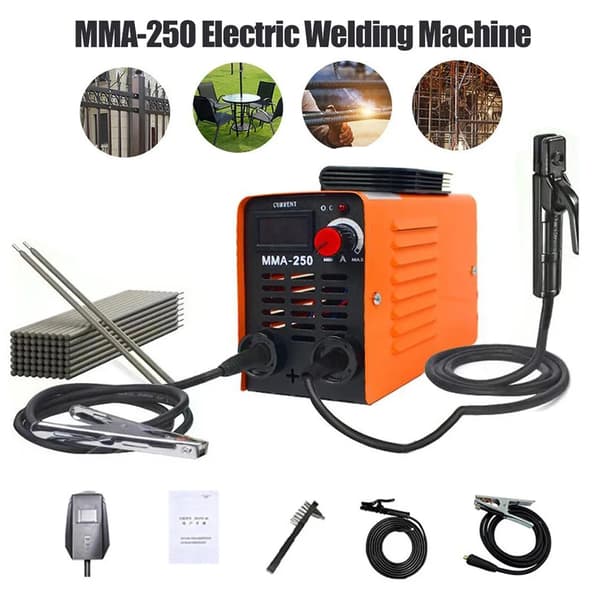 MMA-250 Elektrisk Svejsemaskine, 4KW Effekt, Justerbar 20-250A,MMA-250