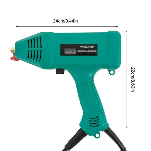 Håndholdt svejser, 3000W effekt, justerbar strøm 20-200 Ampere,Blå
