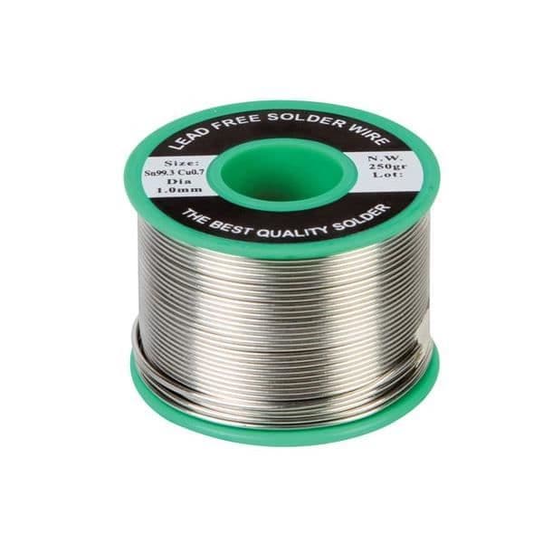 LÖDNING UTAN BLY SN 99,3 - CU 0,7 1MM 250G