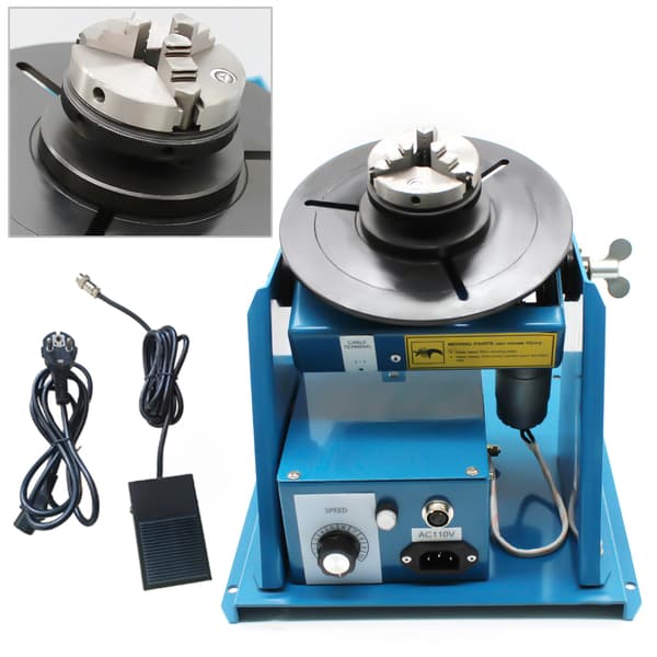 Rotary svejsepositioner, 220V indgang, 10KG horisontal belastning, justerbar hastighed