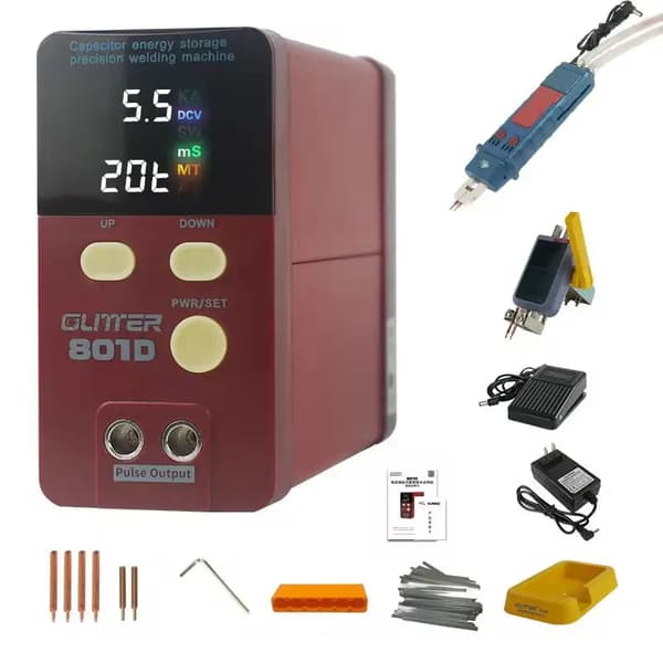 Energilagringssvetsmaskin, 12KW effektutgång, justerbara energinivåer,801D