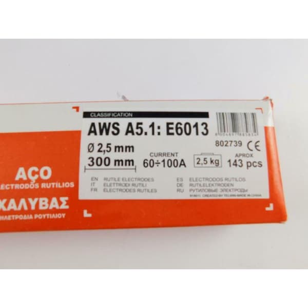 TELWIN Rutilelektroder Diam. 2,5 mm 2,5 kg 802739