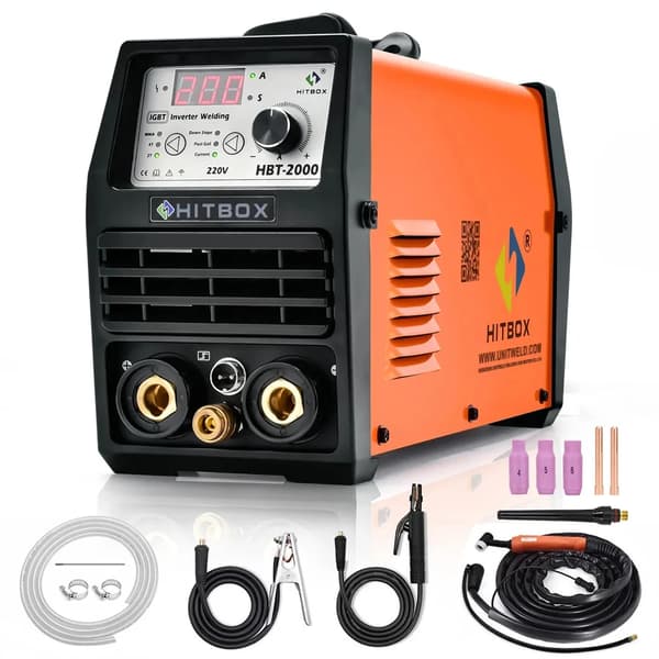 DC TIG-svetsmaskin, 200A utgång, 220V strömförsörjning,220V, HBT2000