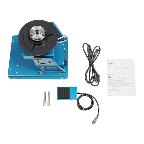 Rotary Welding Positioner, 10 kg kapacitet, 0-90° lutningsfunktion,Blå