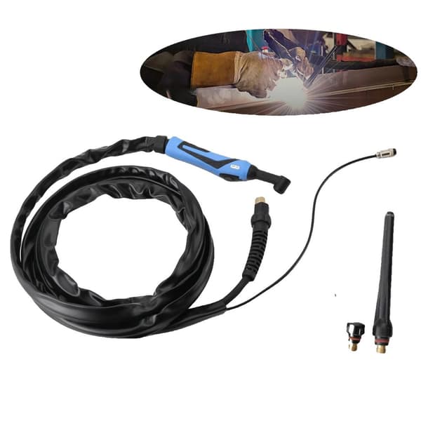 TIG-svets slangpaket, 4 m längd, kompatibel med HF-invertrar, optimala prestandatillbehör