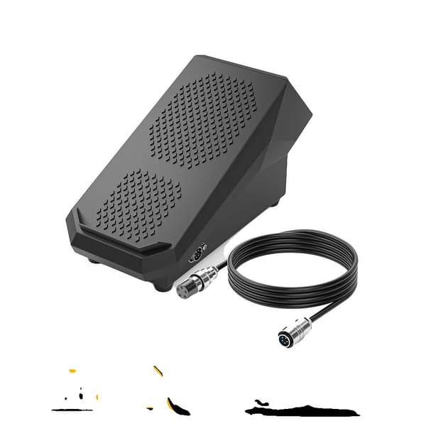 Fotpedal för TIG-svetsning, handsfree-operation, justeringsområde på 200 ampere, 10 fot kabel