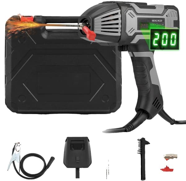 Käsikäyttöinen hitsauskone, lähtövirta 20-200A, huipputeho 4,6KW,Hopea
