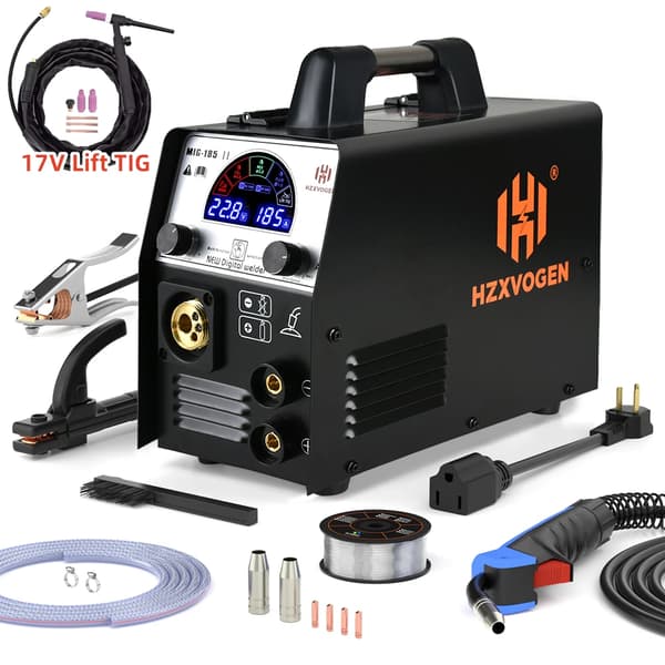 Multiprocess Svejsemaskine, 4 i 1 Funktionalitet, 3-18m/min Trådmatningshastighed,Med WP17V Pistol