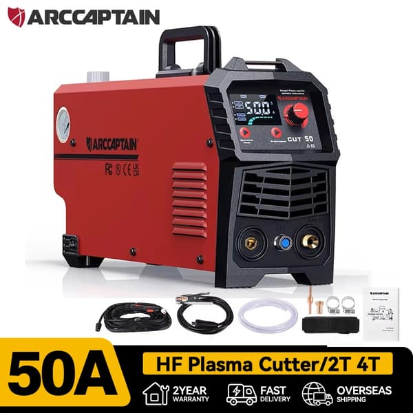 Plasma-leikkauskone, HF-pilottikaari-teknologia, kevyt rakenne,CUT50
