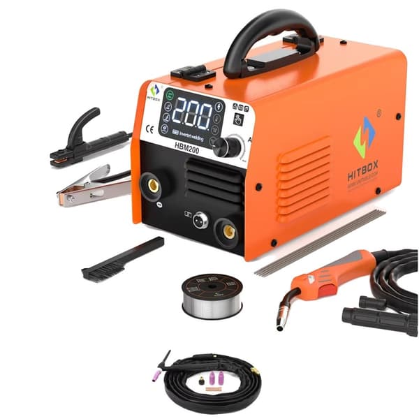 MIG svejsemaskine, gasløs MIG, lift TIG, ARC svejsning,Med TIG-loddehoved