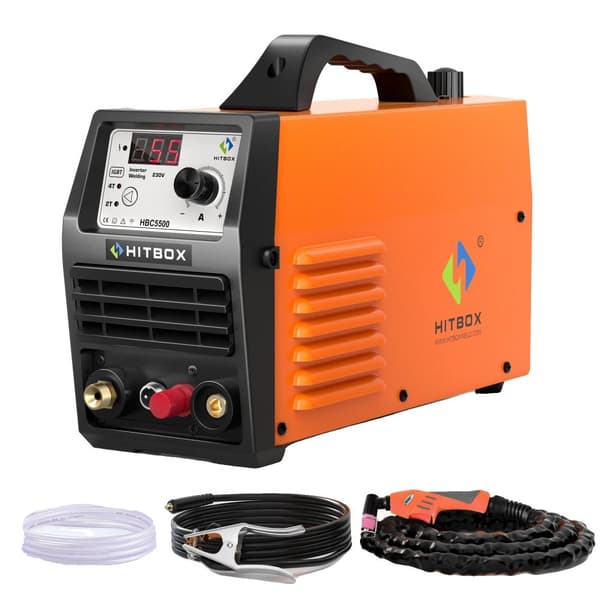 Plasma Cutter, 1-15 mm skæredybde, 230 volt indgang, 60% arbejdscyklus,EU-stik, HBC5500