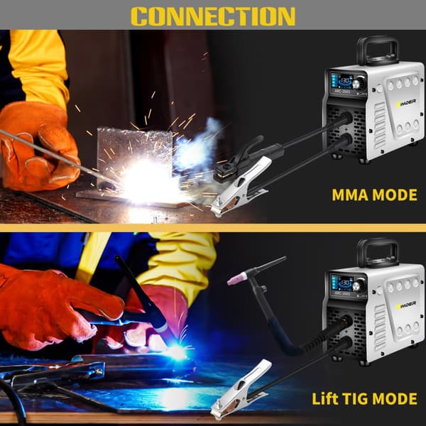 ARC-svejser, Hot Start-funktion, Dual ARC/LIFT TIG-tilstand