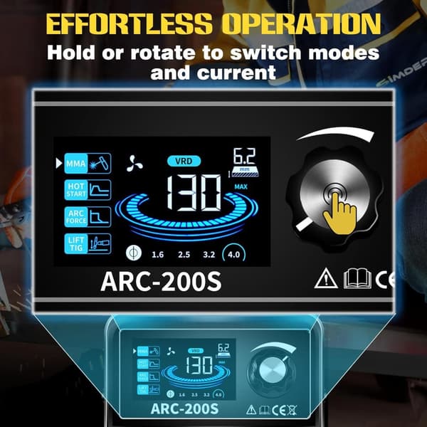 ARC-svejser, Hot Start-funktion, Dual ARC/LIFT TIG-tilstand