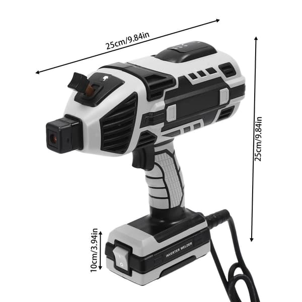 Bärbar svetsmaskin, IGBT-teknik, justerbar ström 20-200A,grå