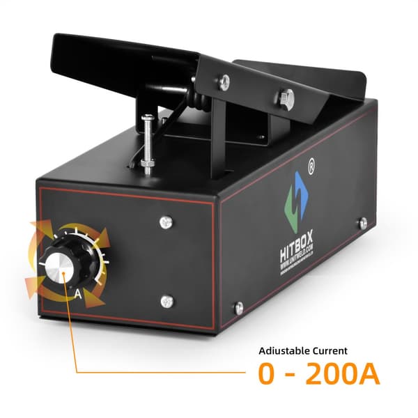 Fodpedalcontroller, 0-250 Amp rækkevidde, universel TIG-kompatibilitet,HBT250PACDC 110 220V