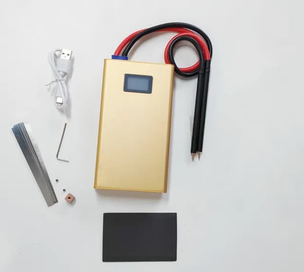 Punktsvets, bärbar design, OLED-display, 10600 engelsk svetsare